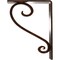 Ekena Millwork Edwards Wrought Iron Bracket, (Triple center brace), Antiqued Copper 2"W x 5 1/2"D x 8"H BKTM02X05X08TEDACO - alternate 5